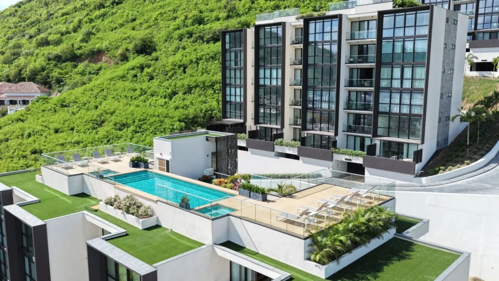 Piscine commune The Hills Residence Simpson Bay Sint Maarten