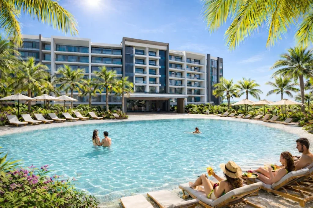 Piscine commune Port de Plaisance Sint Maarten - Studio à vendre