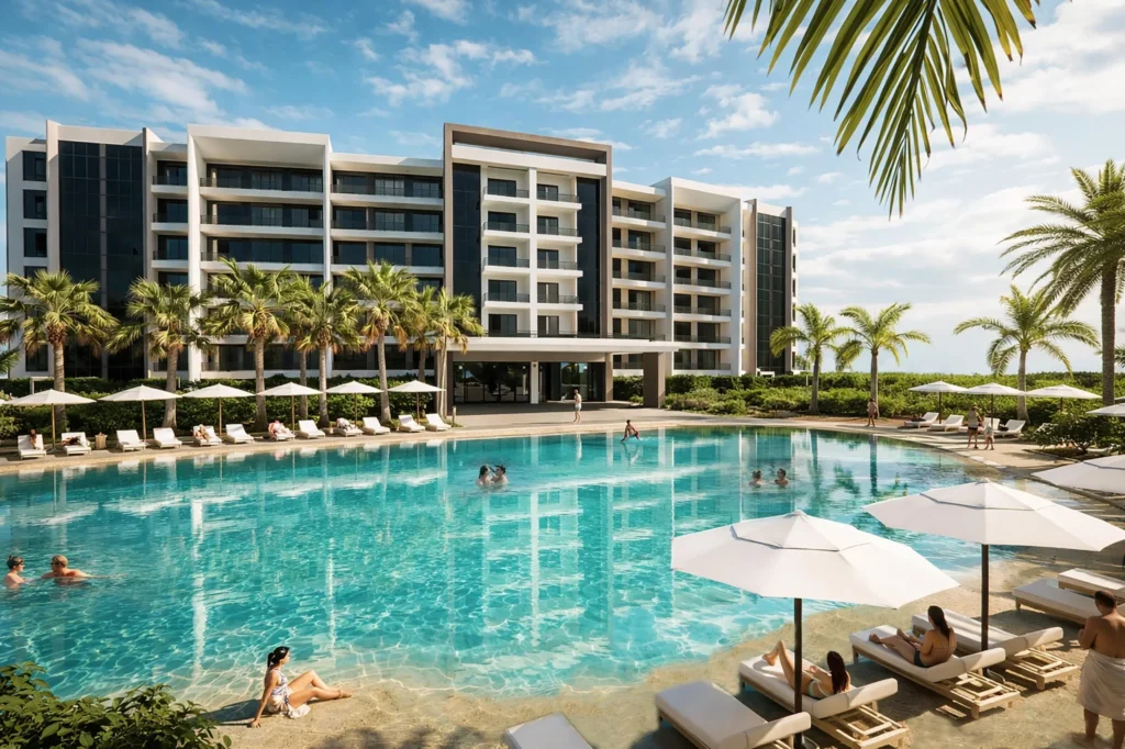 Piscine commune Port de Plaisance - Acheter appartement Sint Maarten