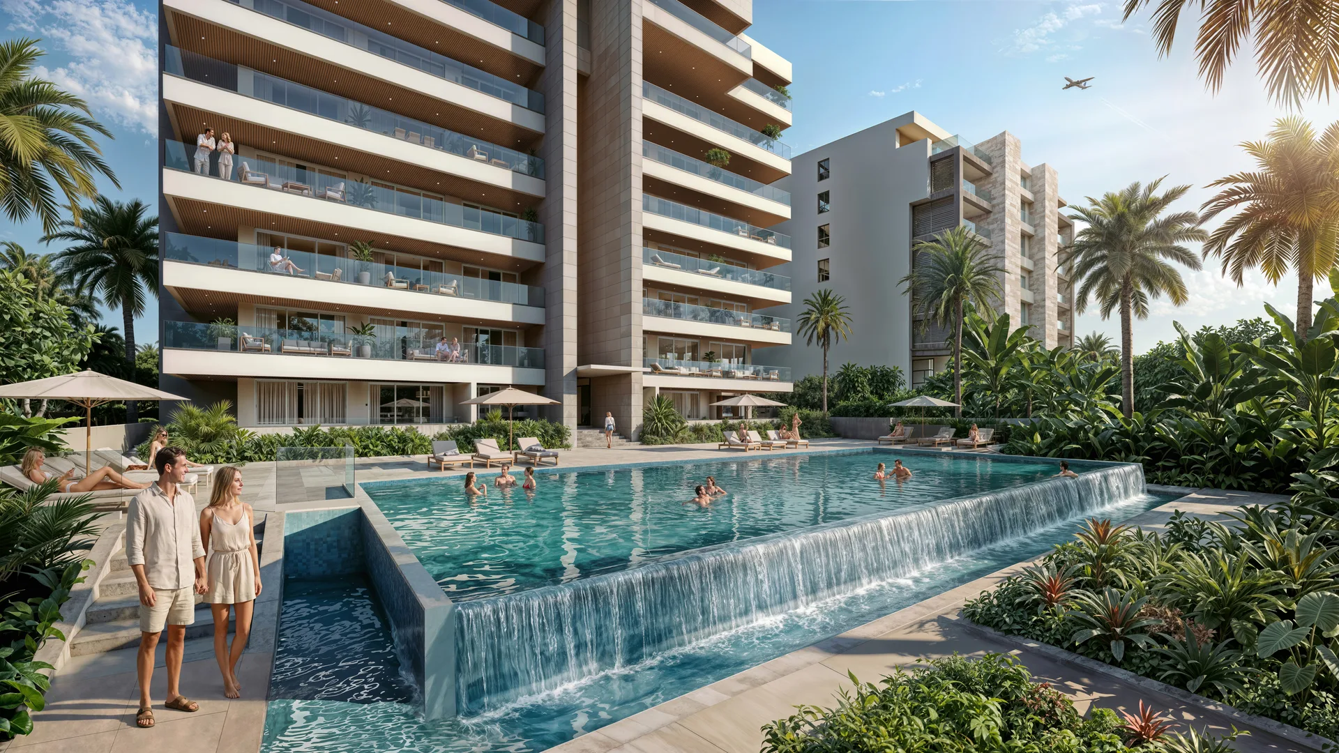Piscine commune T-Residence Maho Sint Maarten